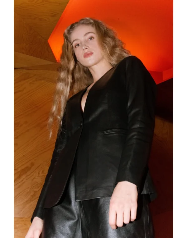 UB Fashion Premium Leather trench coat