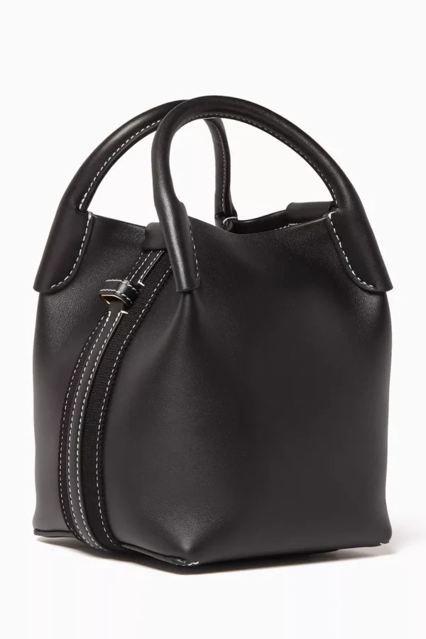 UB FASHION LORO PIANA Micro Bale Bucket Bag in Smooth Calfskin