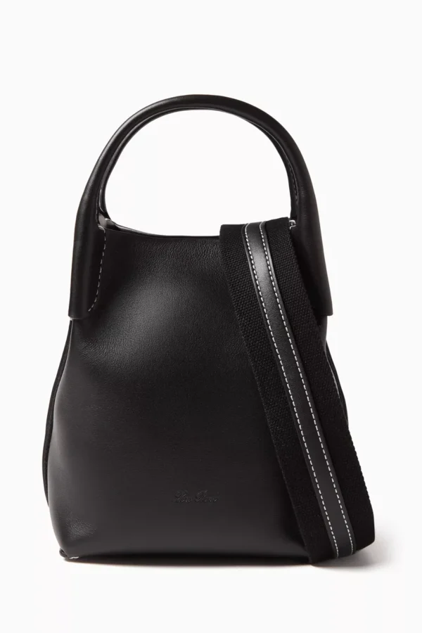 UB FASHION LORO PIANA Micro Bale Bucket Bag in Smooth Calfskin