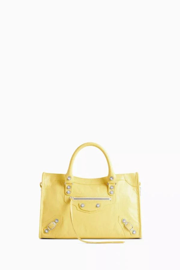 UB FASHION BALENCIAGA Small Le City Bag in Arena Lambskin