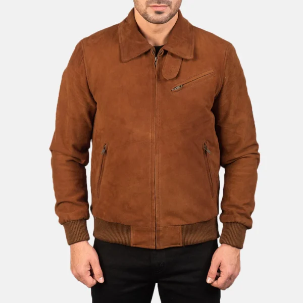 UB FASHION TOMCHI TAN SUEDE LEATHER JACKET