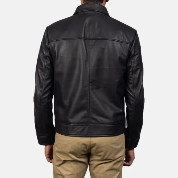 UB FASHION INFERNO BLACK LEATHER JACKET