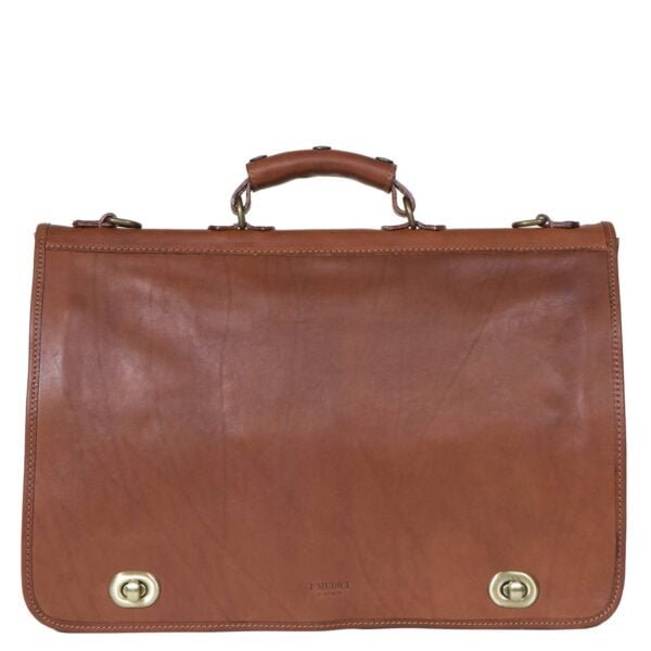 UB FASHION Cartella Nottolini Italian Leather Large Briefcase