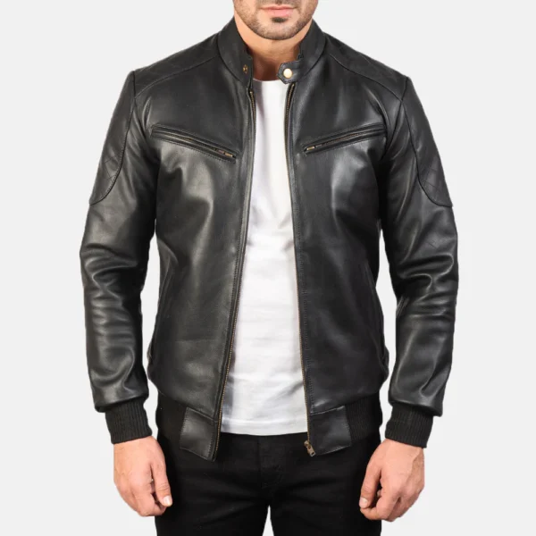 UB FASHION SVEN MOCHA SUEDE BOMBER JACKET