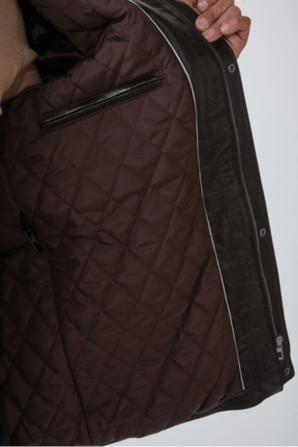 UB Fashion ROYAL Dark brown Leather Jacket