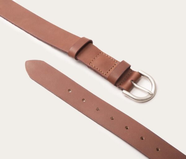 UB FASHION 25mm Brown Leather Belt