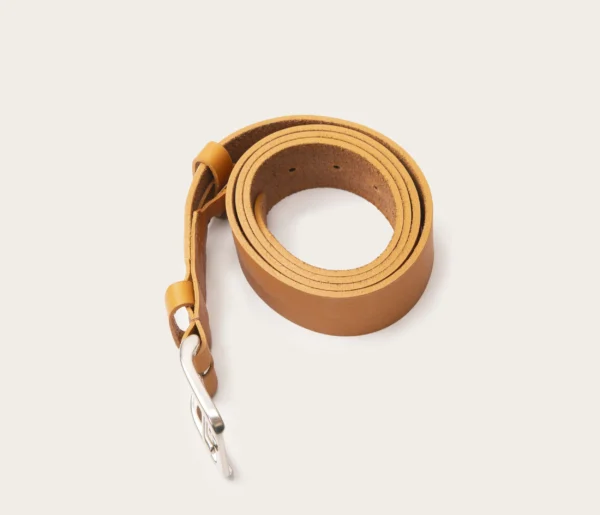 UB FASHION 35mm Tan Brown Leather Belt