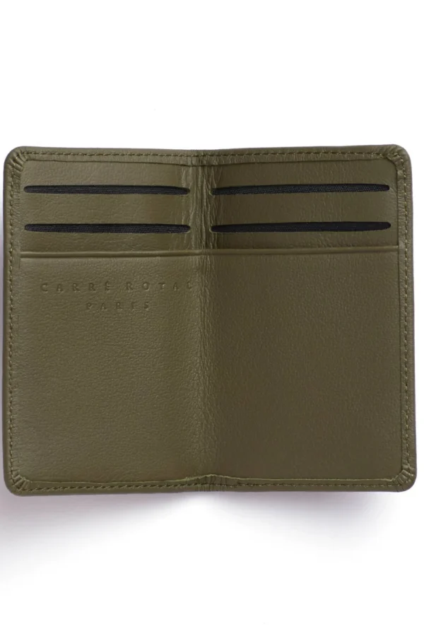 UB FASHION Khaki Leather Card Holder