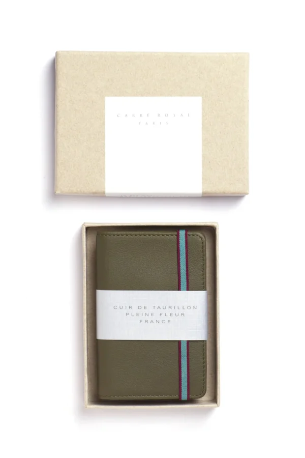 UB FASHION Khaki Leather Card Holder