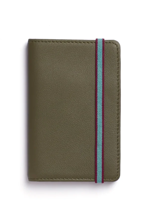 UB FASHION Khaki Leather Card Holder