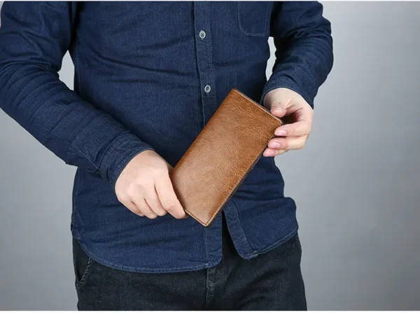 UB Fashion Men's Leather Long Wallet